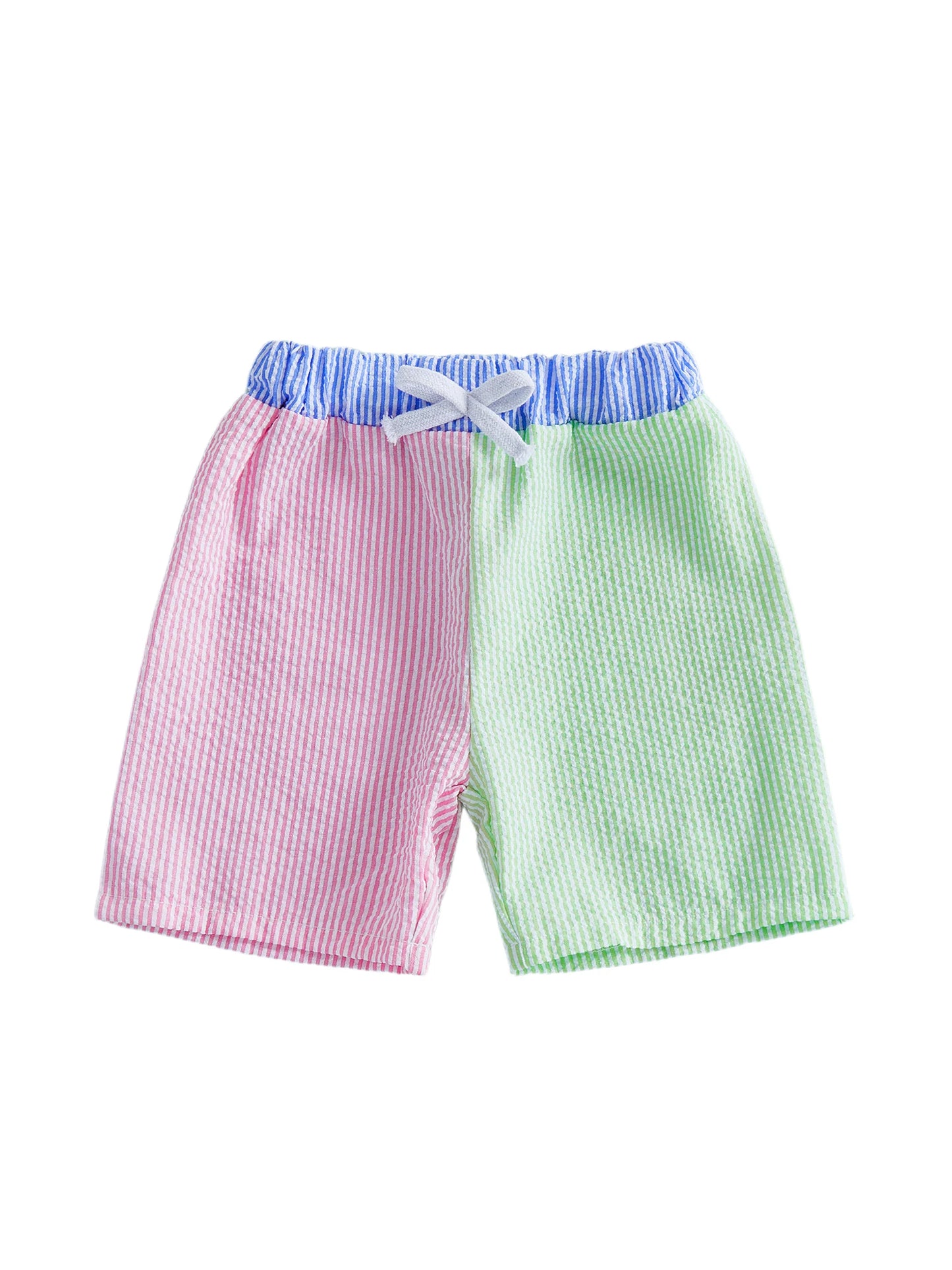 Children s Boys Swim Trunks Comfortable Elastic Waist Plaid and Stripes Design Summer Beach Swim Shorts Swimsuit for Kids