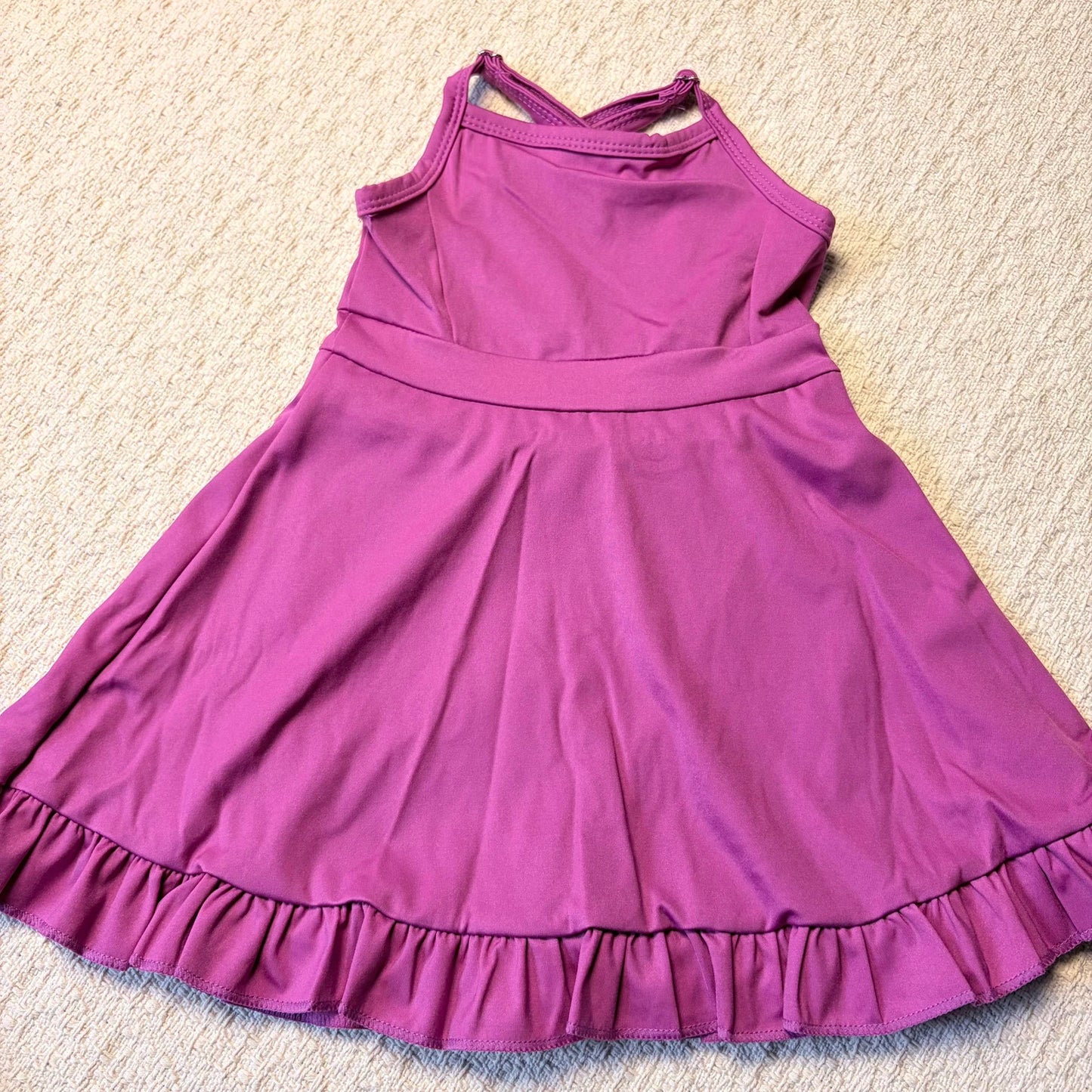 Sibling Baby Girls Knit Knee-Length Active Wear Athletic Dresses Casual Soft Fabric Children's Clothing for Girls