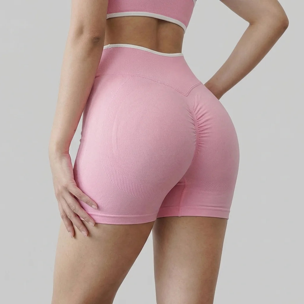 Women's High Waist Seamless Yoga Shorts Summer High Stretch Gym Shorts Running Shorts Pilates Wear Cycling Training Shorts
