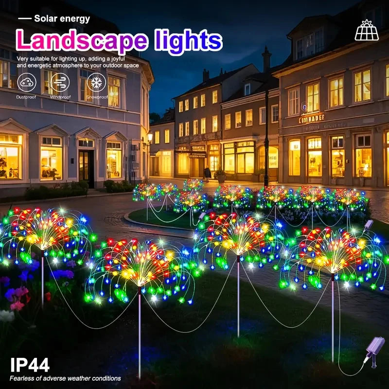A-Convey Solar LED Fireworks Outdoor String Lights
