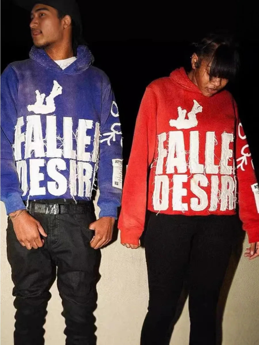 Letter Graphic Y2K Hoodie for Men Streetwear Essentials
