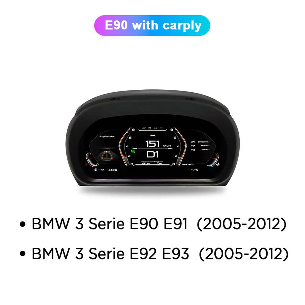 PRELINGCAR Auto LCD Dashboard BMW 3 Series E90 E91 E92