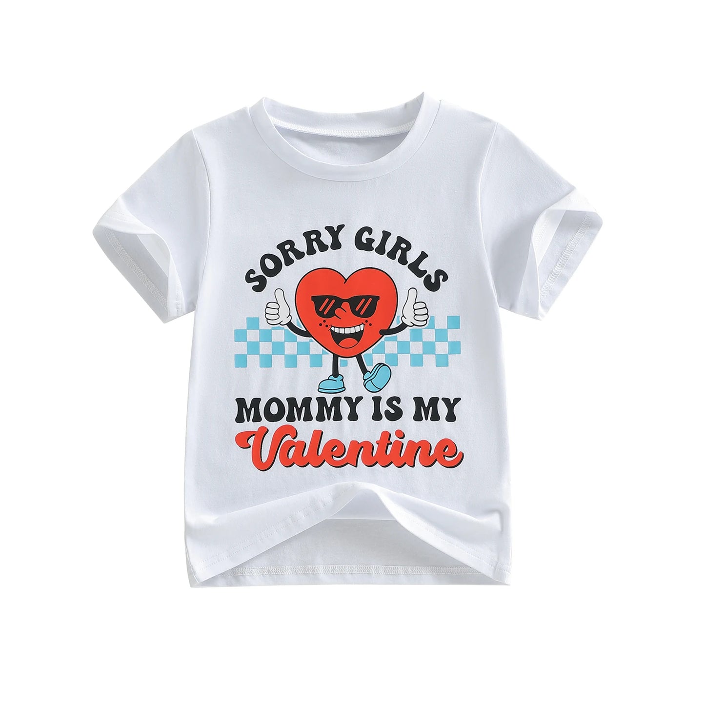 Cute Toddler Boys Valentine s Day T-Shirts with Stylish Heart Print and Crew Neck - Short Sleeve Tops for Kids