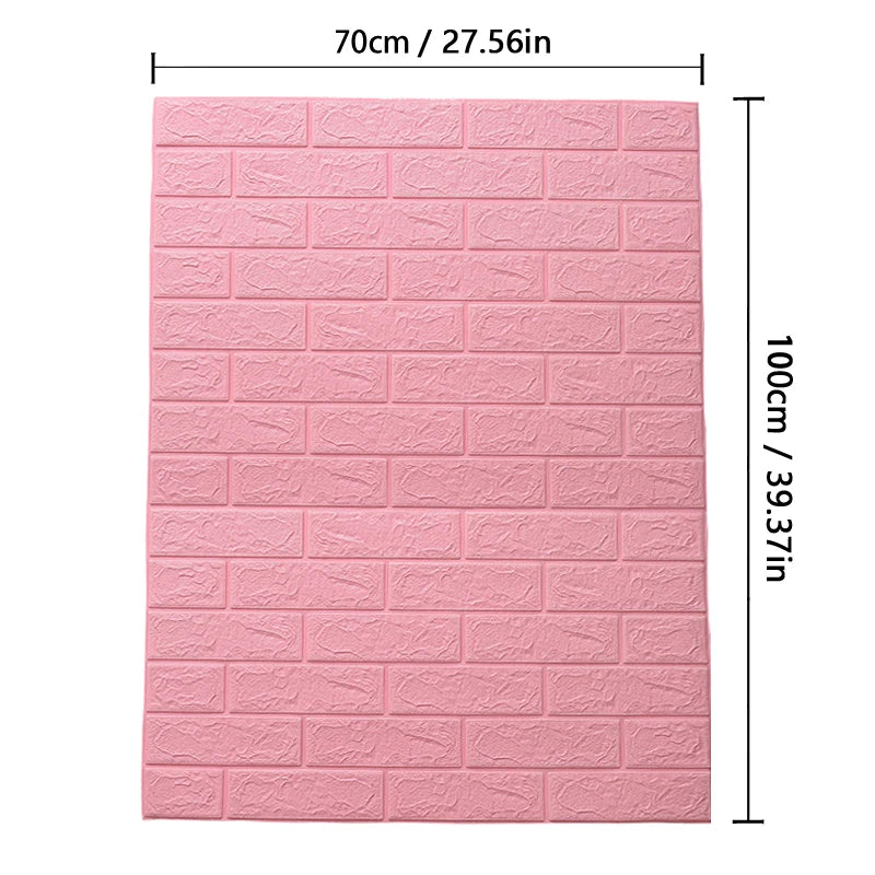 Brick 3D Foam Wall Sticker Self-Adhesive Wallpaper Living Room