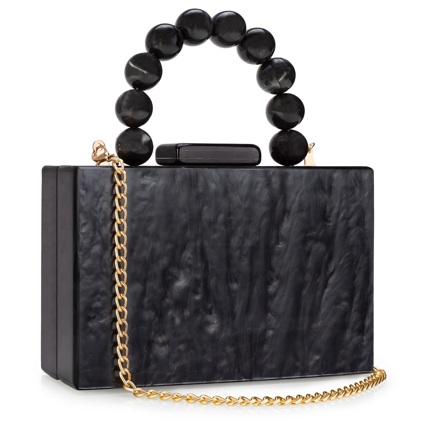 Acrylic Pearl Clutch Bag Small Square Bags Shopping Wedding Beach Evening Party Dinner Dress Purses PVC Women Purse