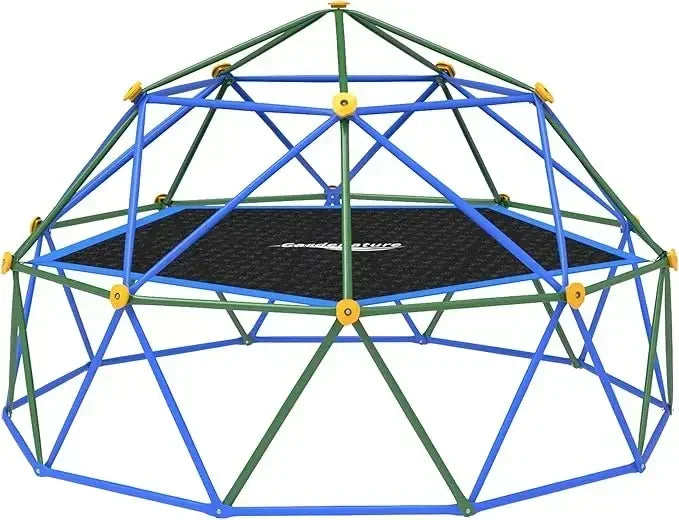 BestsellerGardenature 10FT Climbing Dome with Hammock, Outdoor Jungle Gym for Kids, Geometric Dome Climber Supporting 880 Lbs An
