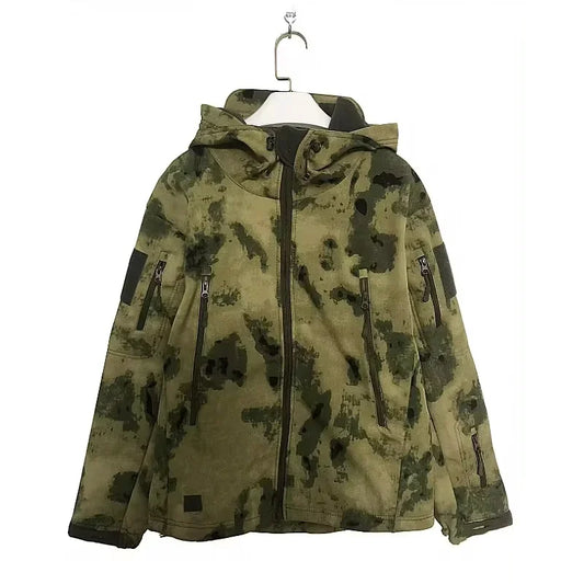 Military Shark Skin Soft Shell Jacket Men Tactical Windproof Waterproof