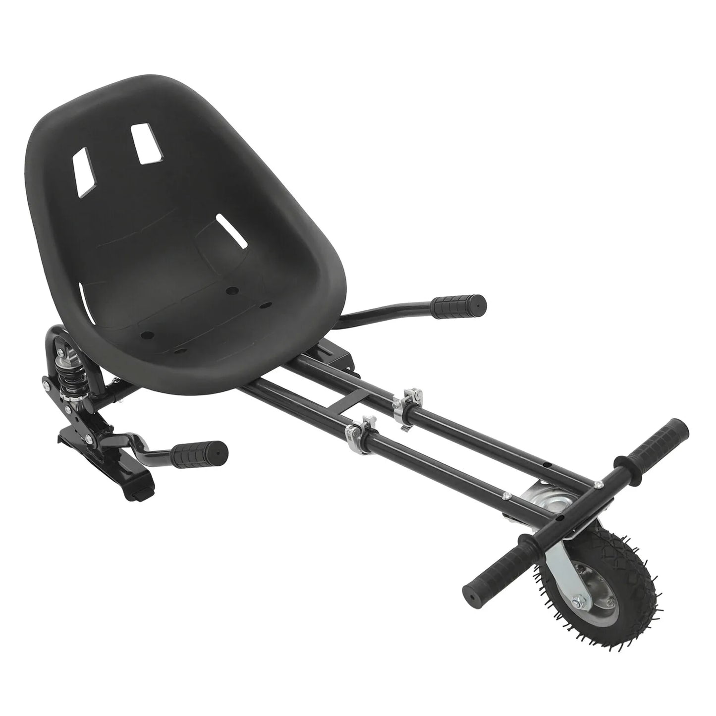 Adjustable Hoverboard Seat Attachment with Dual Shock Absorbers Ergonomic Design 220lbs Load Capacity for 6.5"-10" Scooters