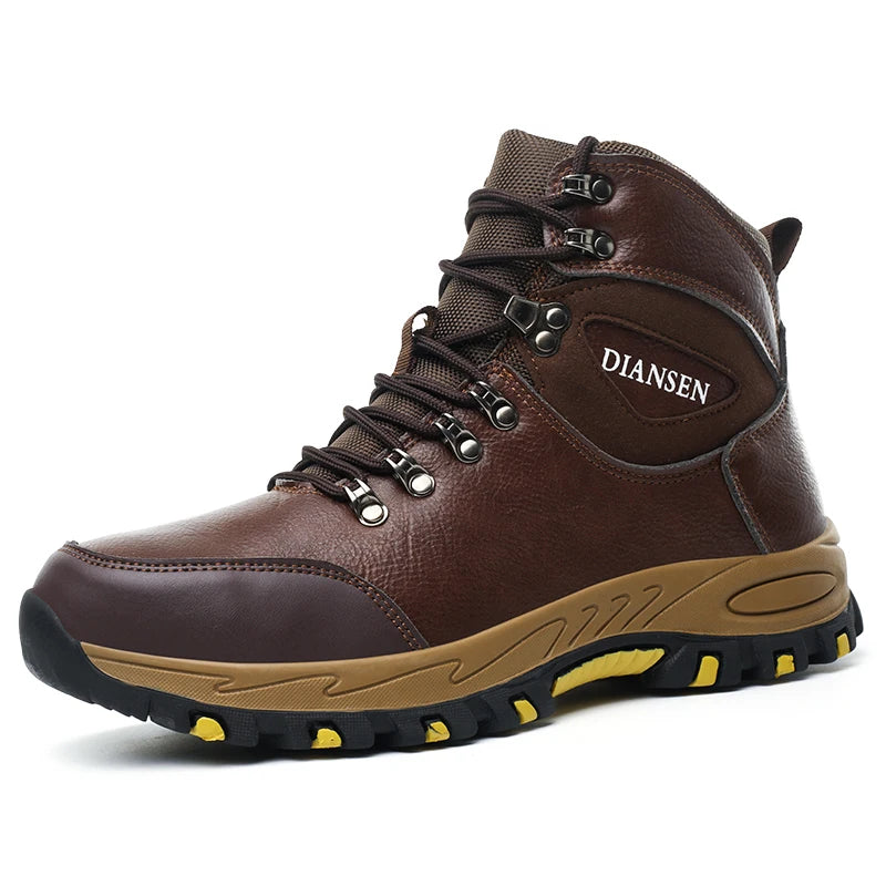 VEIGAR Waterproof Leather Indestructible Safety Boots For Men