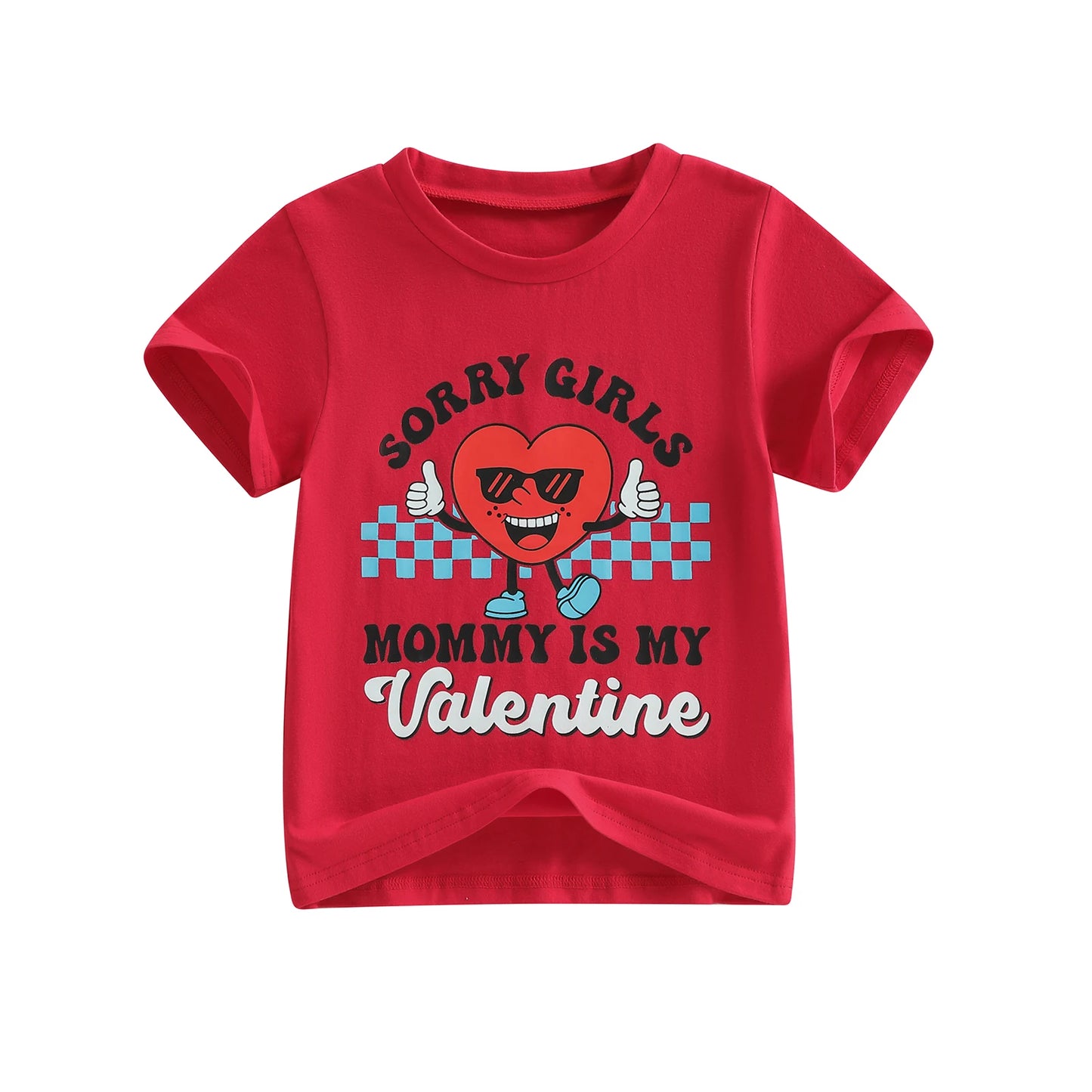 Cute Toddler Boys Valentine s Day T-Shirts with Stylish Heart Print and Crew Neck - Short Sleeve Tops for Kids