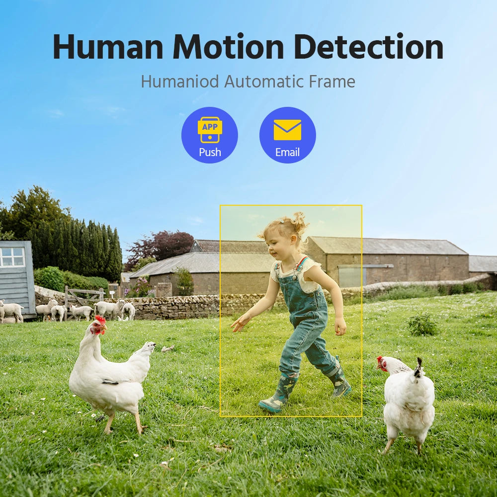 ANNKE 4MP 2K Wireless Home Camera System 2-Cam Kit Security System Solar Cameras Outdoor, PIR Human Detection Instant Alerts