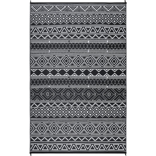 StudysetCN Outdoor Waterproof Reversible Patio Rug Boho Camping