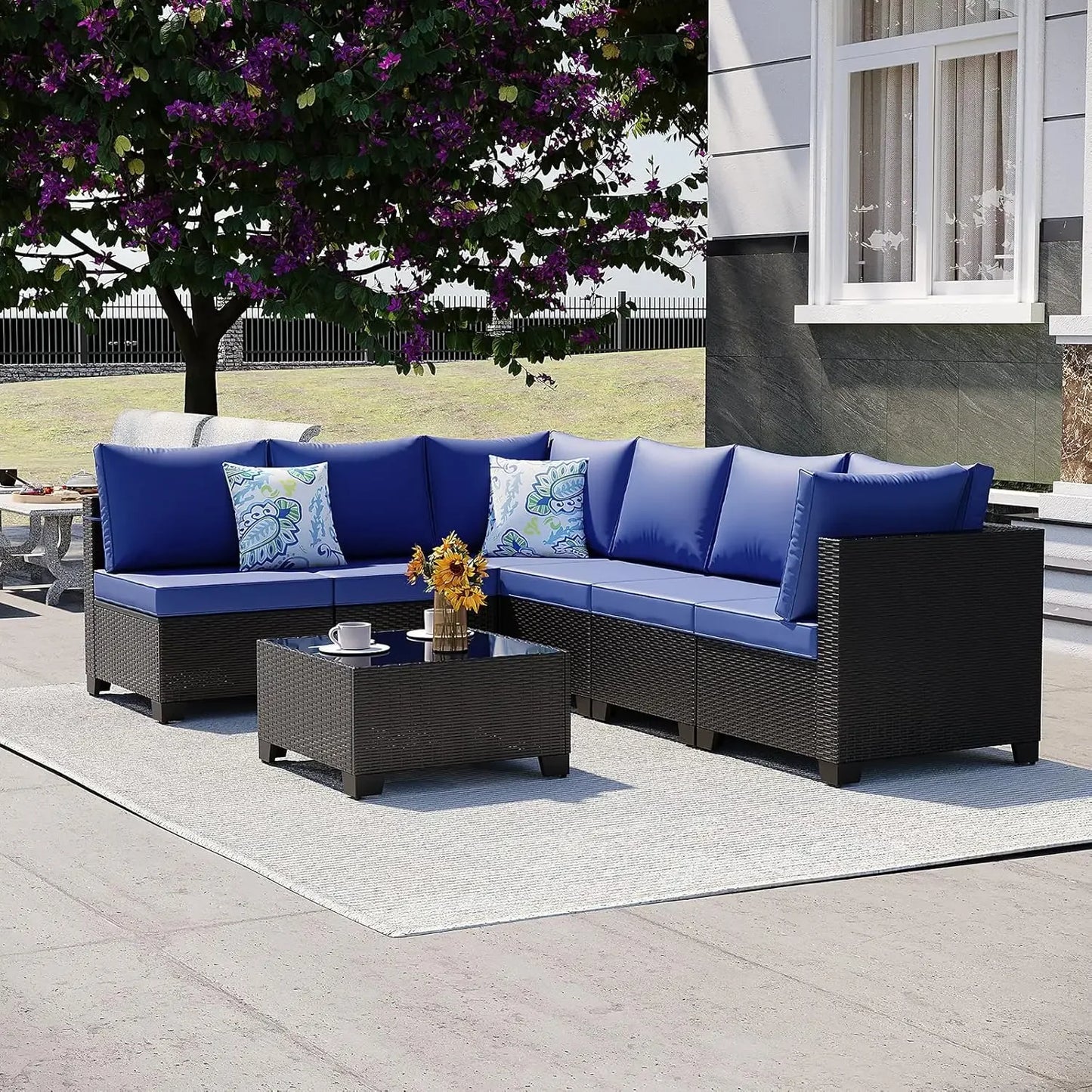 Chengwei Outdoor Conversation Set Rattan Sofa Patio Furniture