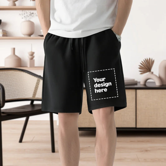 Custom Shorts with Your Image Front Print for Men | Personalized Print Tech Shorts by AliExpress Custom On-Demand Apparel