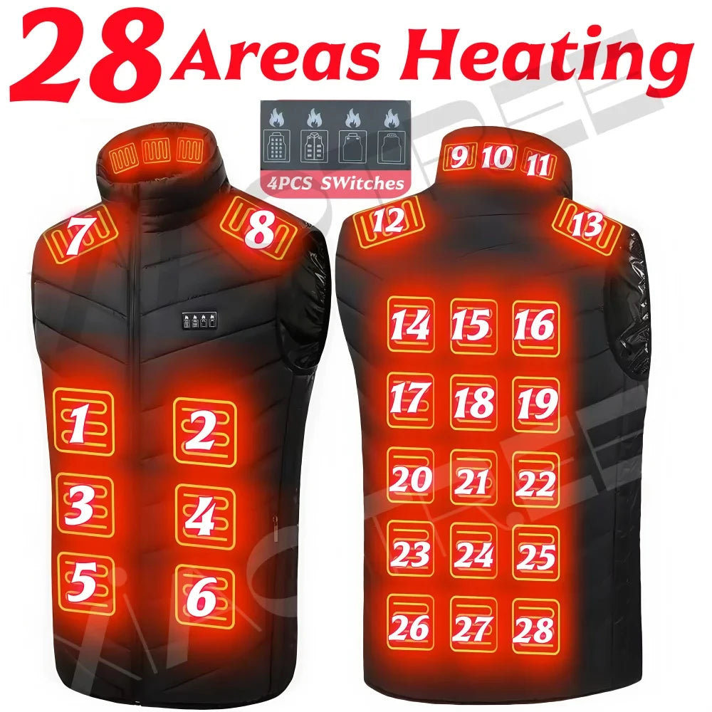 XIAOTREECN Heated Vest for Men and Women USB Thermal Jacket