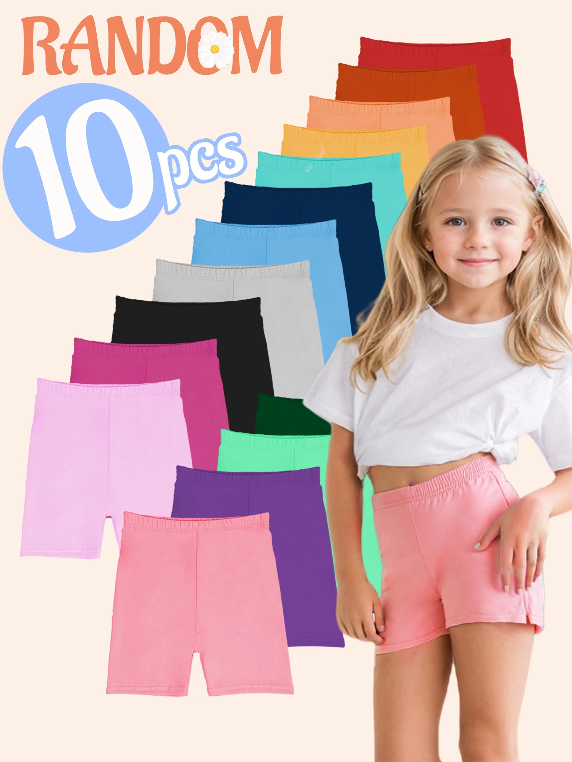 girls summer biker shorts pack