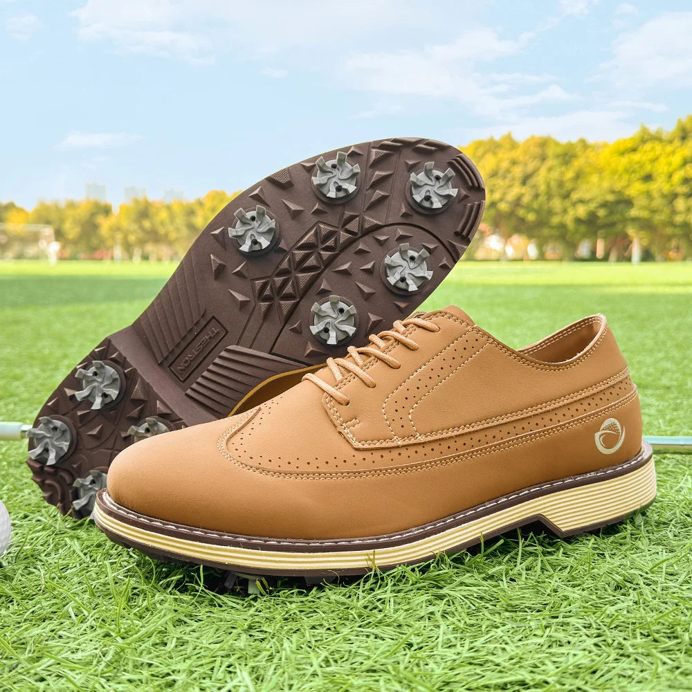Lenox Golf Shoes Spikes for Men Walking Footwear Comfort