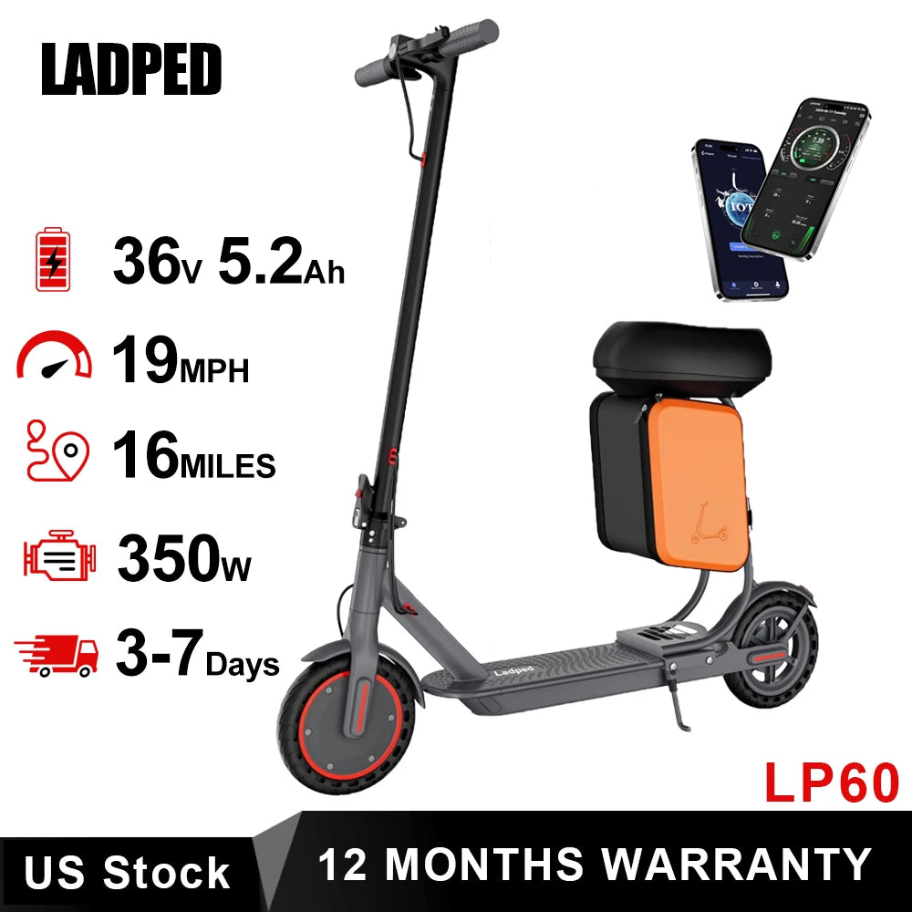 Ladped LP60 Electric Scooter 350W Folding 16 Mile Range