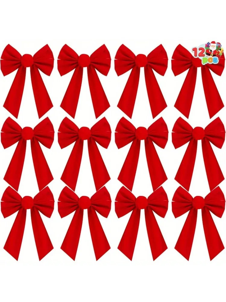 Joyfy Premium Christmas Decorative Bows For Holiday Home Decor