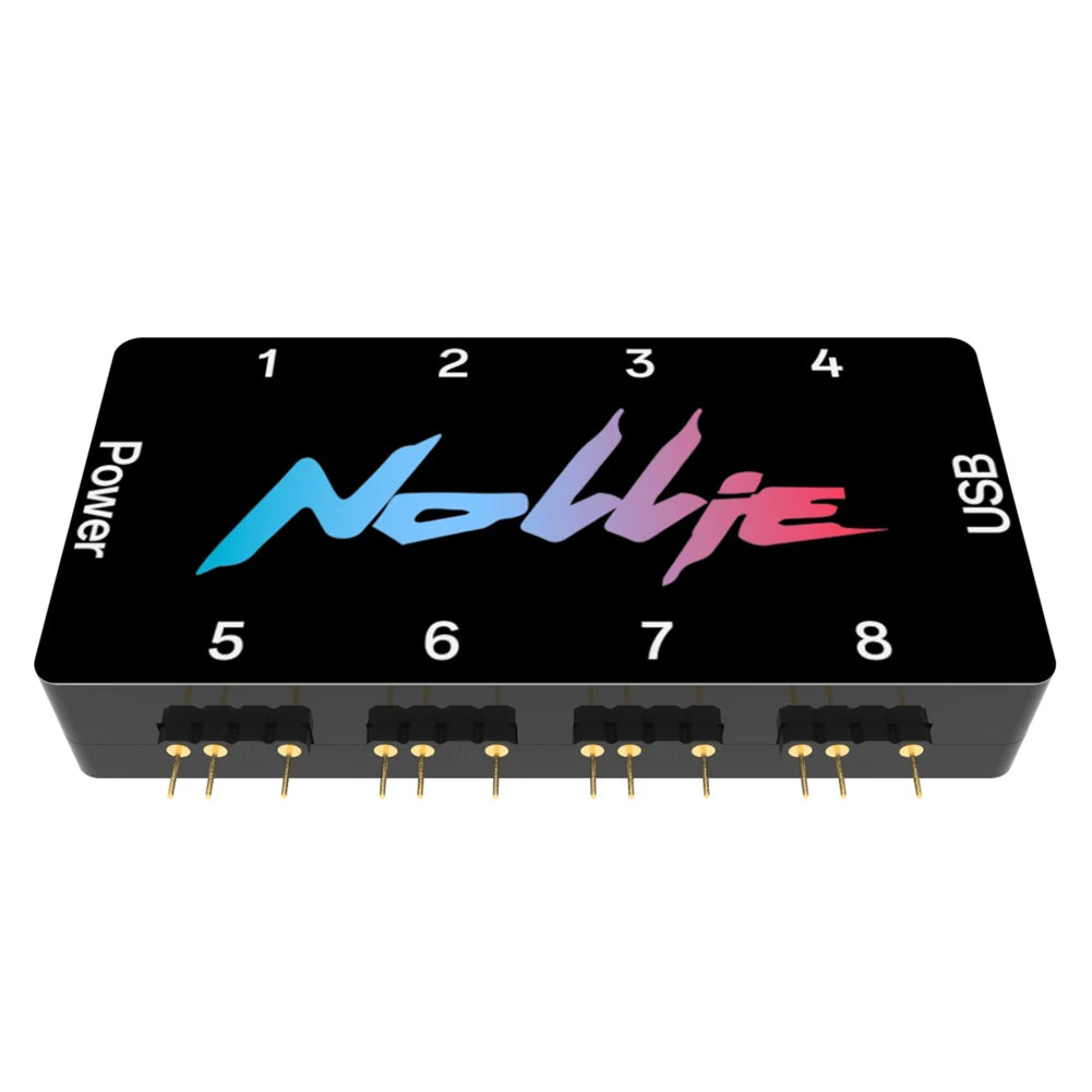 5V 3Pin Addressable ARGB Splitter Support SignalRGB OpenRGB ARGB Fan HUB Controller SATA Power 8/16 Way Computer Accessories
