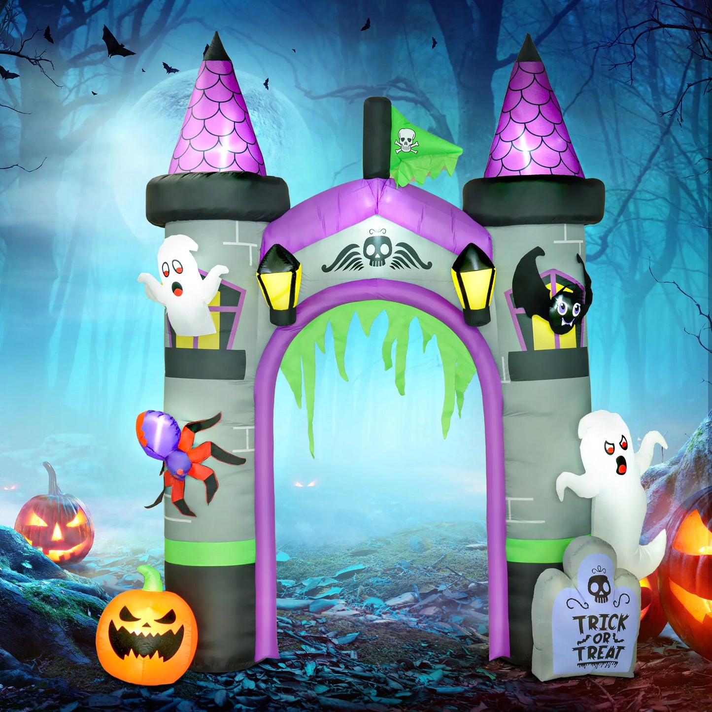 12ft Halloween Inflatable Archway Outdoor LED Display