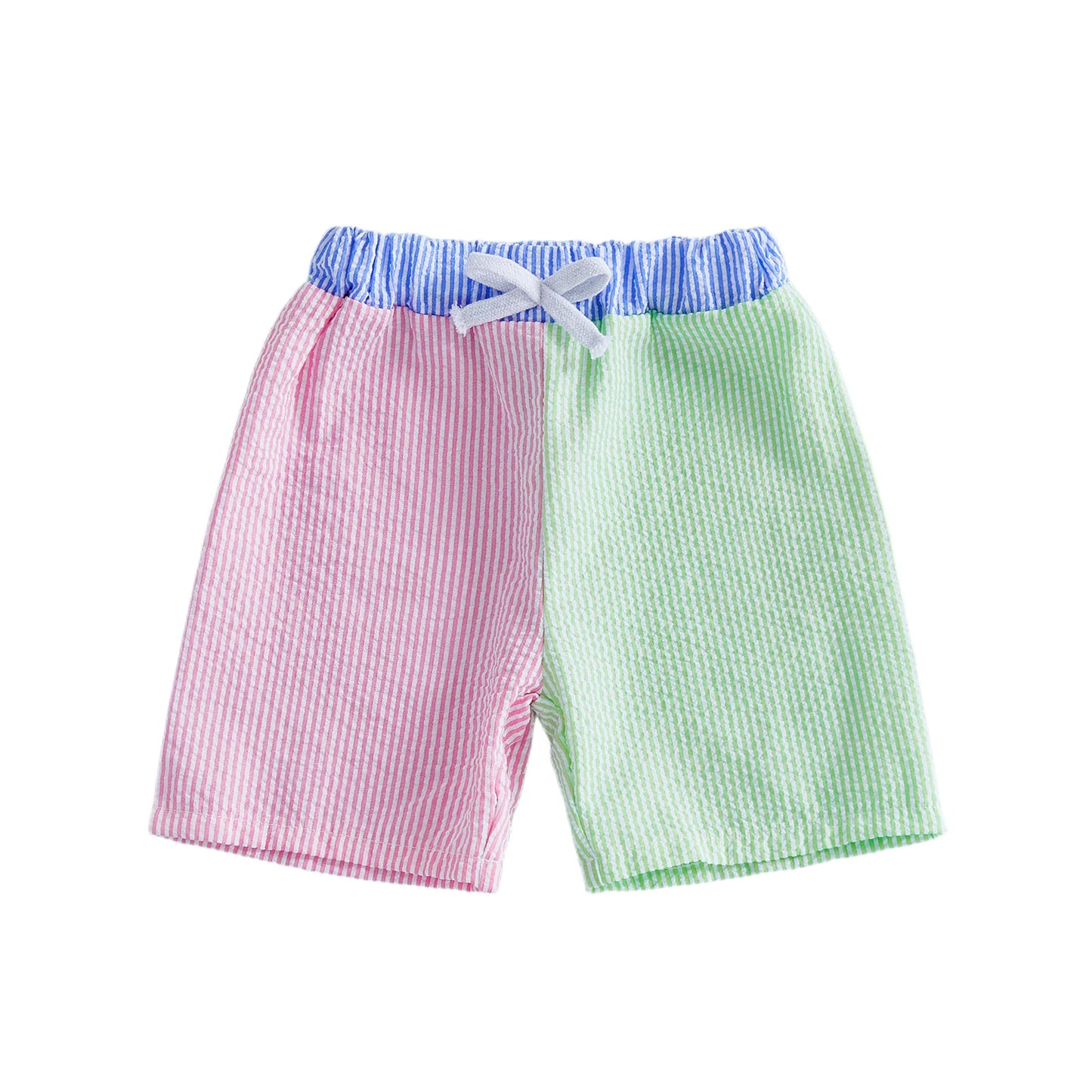 Children s Boys Swim Trunks Comfortable Elastic Waist Plaid and Stripes Design Summer Beach Swim Shorts Swimsuit for Kids