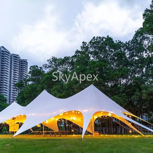 10m 15m 20m Durable UV Resistant Waterproof Windproof Heavy Duty Outdoor Sun Shade  Marquee Party Canopy Tent for Wedding Events