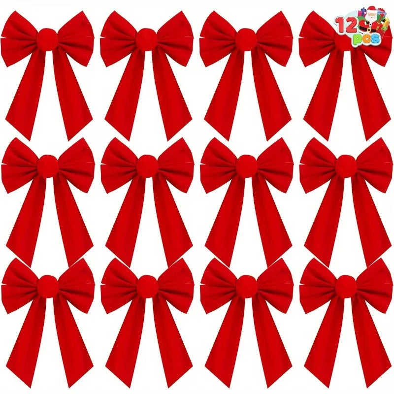 Joyfy Premium Christmas Decorative Bows For Holiday Home Decor