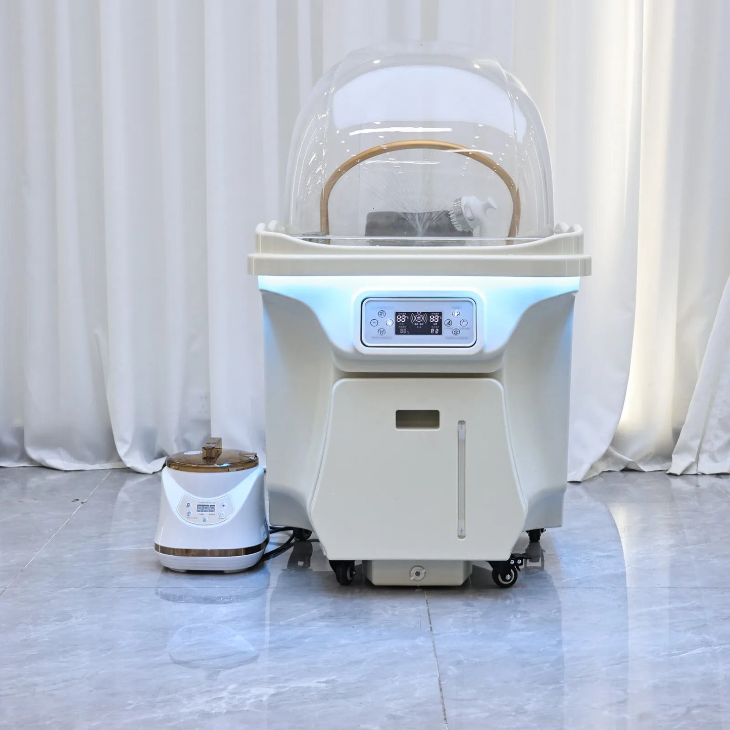 2026 Convenient Mobility Head SPA Shampoo Basin with 60L Water Storage Tank and 30L Waste Water Tank, Free Shipment from the USA