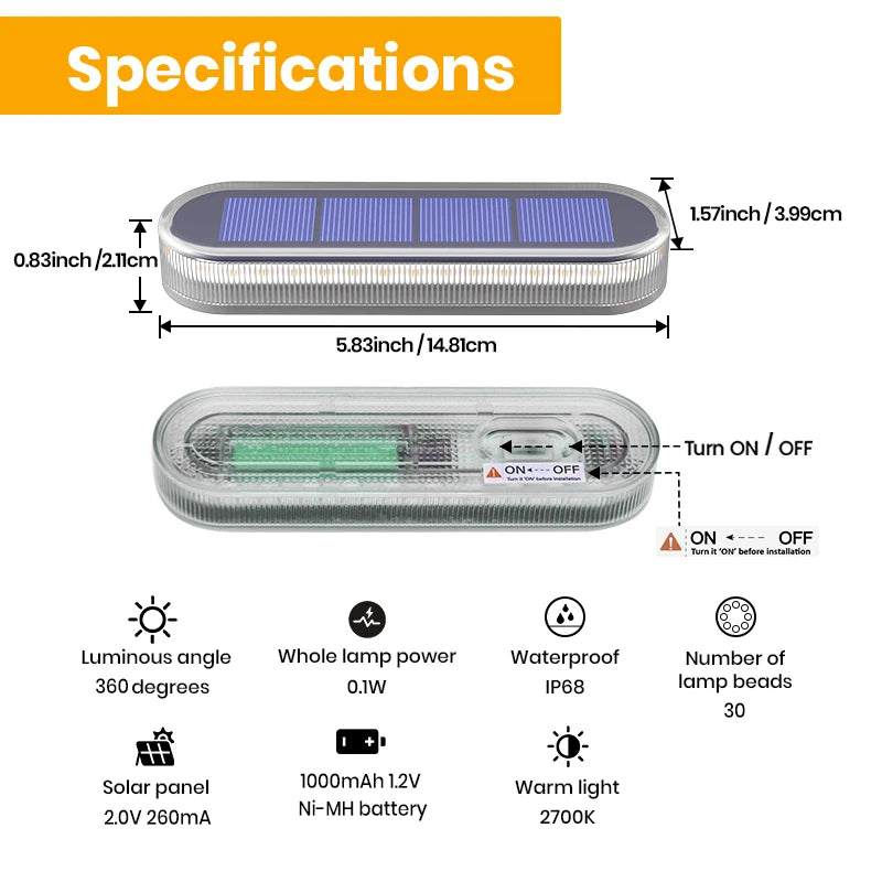 Waterproof Solar Deck Lights Auto On Off Four Pack Outdoor