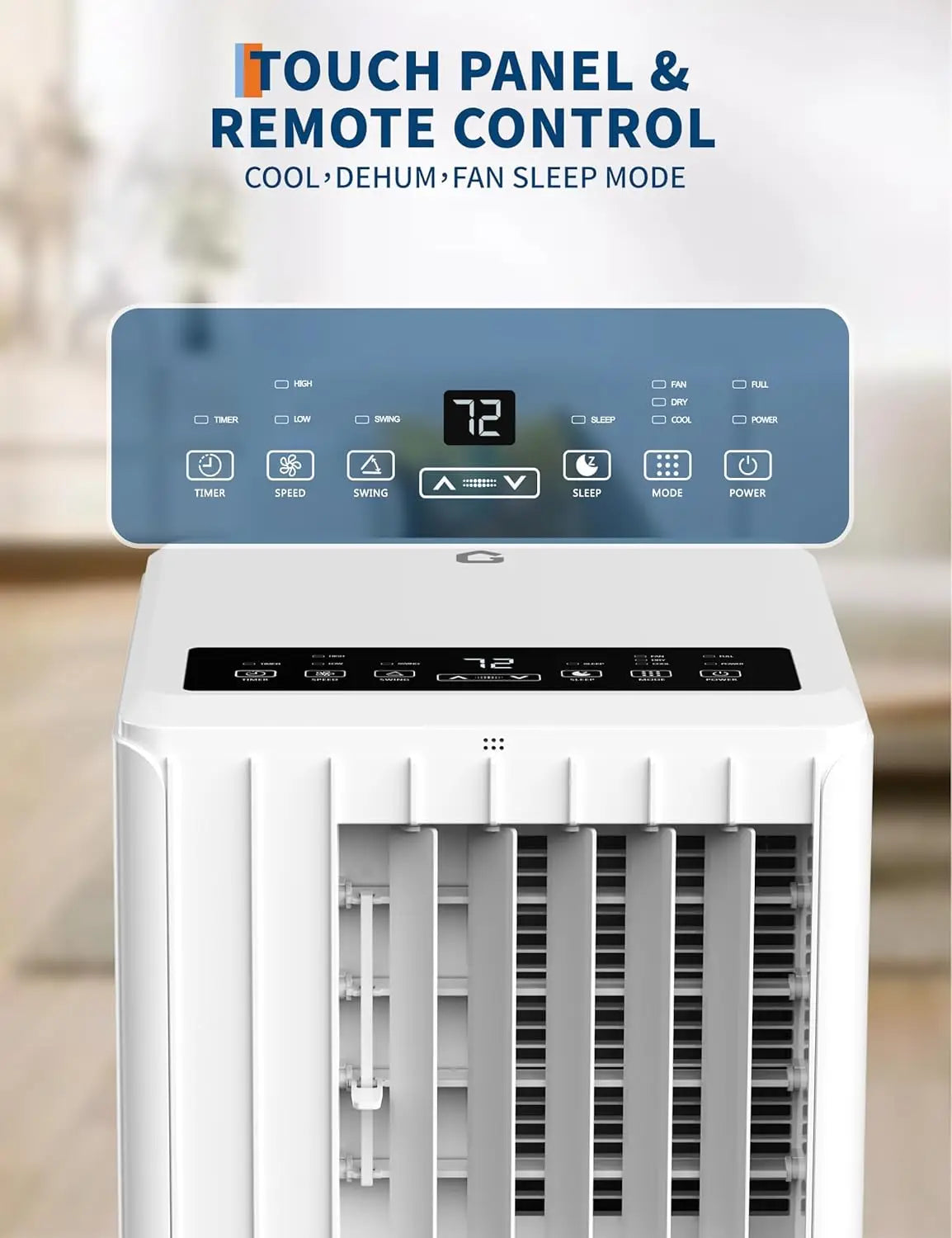 Acekool Portable Air Conditioner With Remote Timer Three In One
