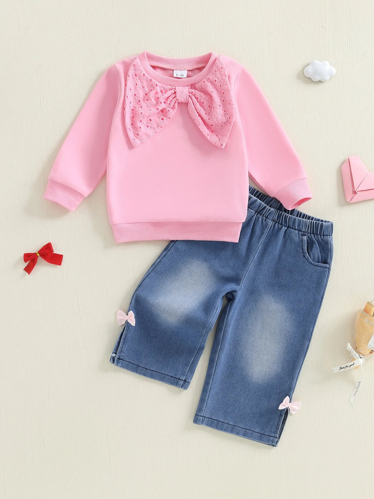 CN Guangdong Cozy Infant Girl Winter Two Piece Set