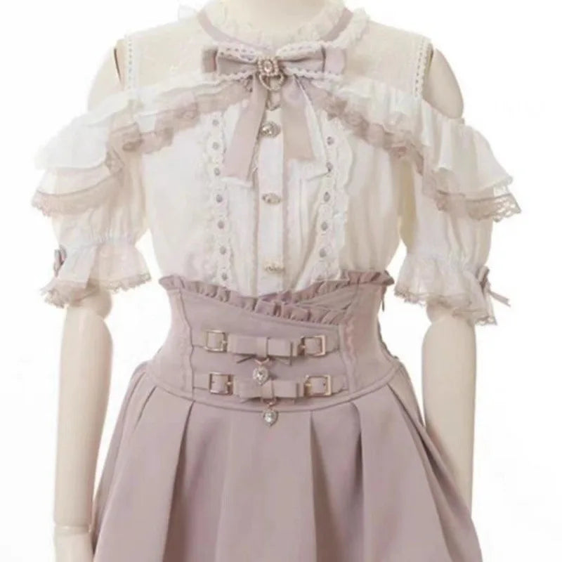 Jirai Kei Mine Series Kawaii Double Layer Skirt