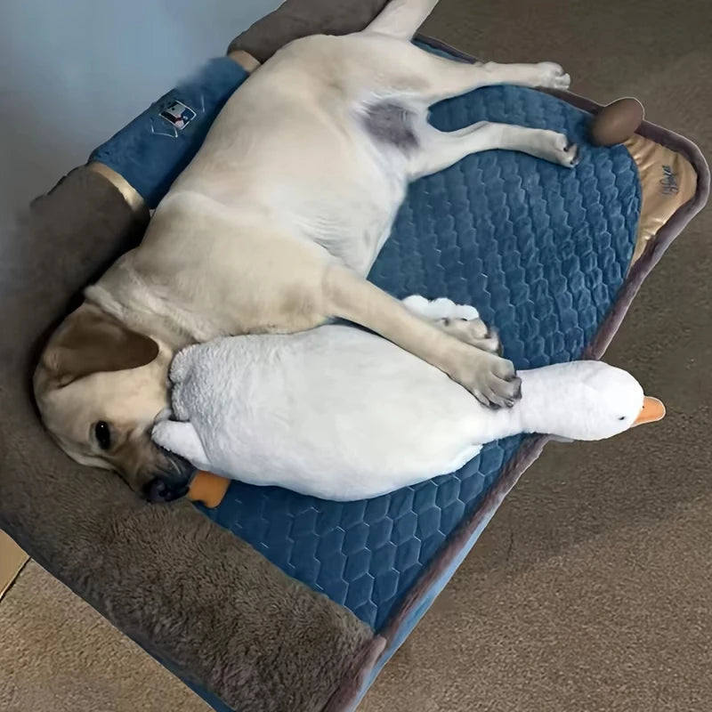 Plush Duck Dog Toy Realistic Goose Design Chew Toy