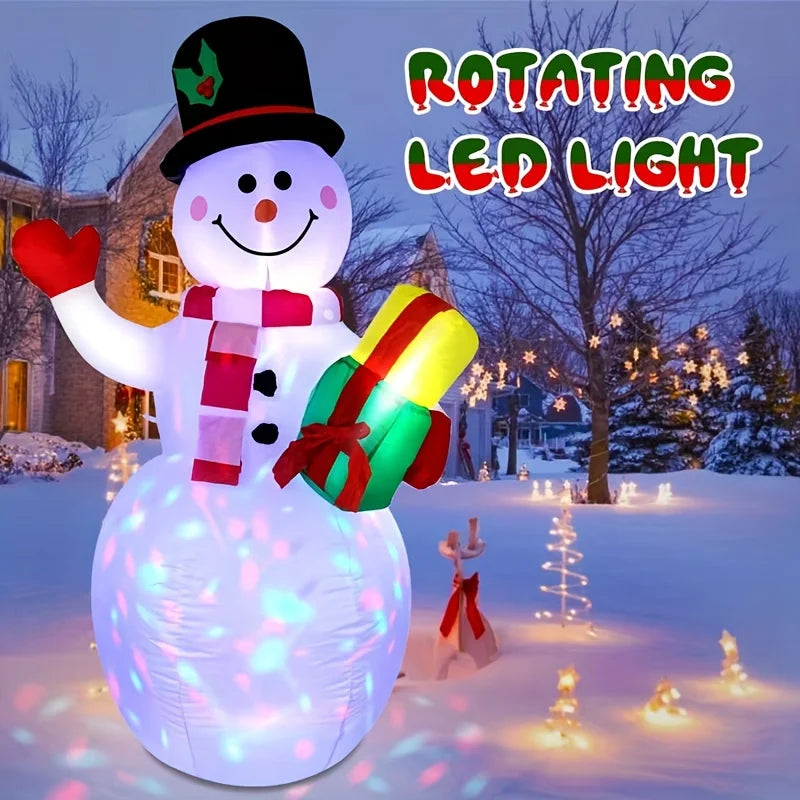 Christmas Inflatable Snowman with Built In LED Light