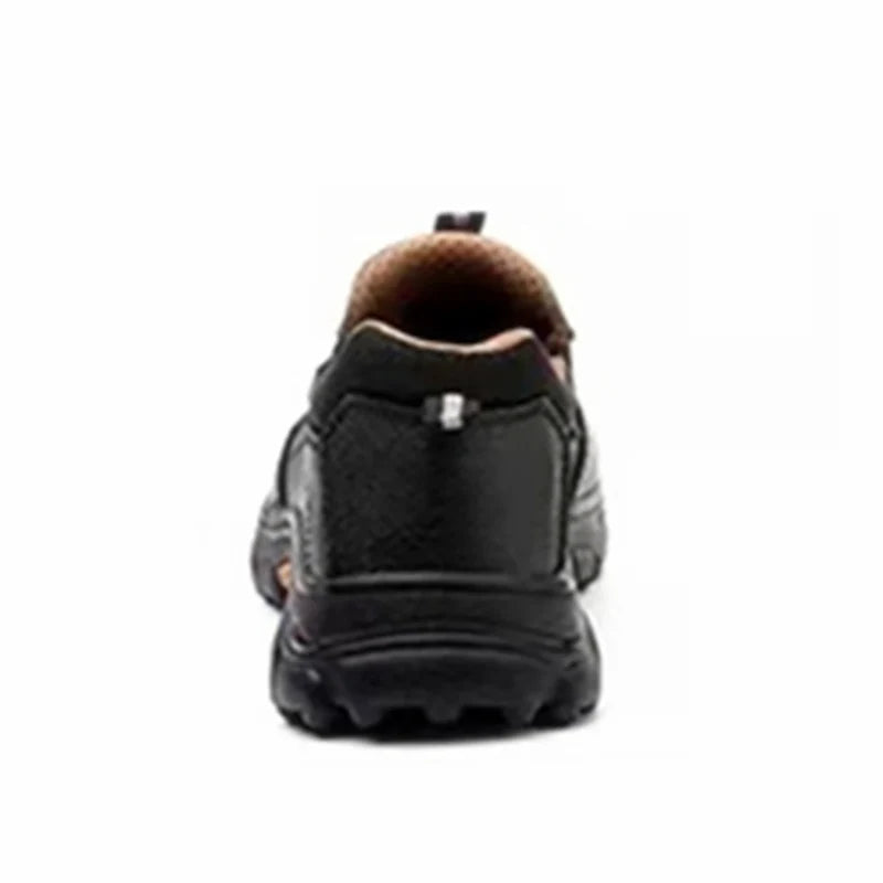 Mens Work Boots With Composite Toe Metatarsal Guard And Anti Slip Rubber Outsole