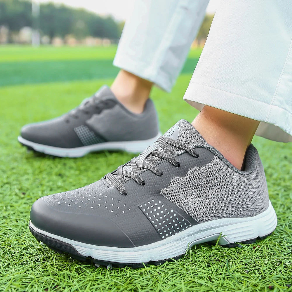 Men Golf Shoes Professional Spikes Golf Sneakers Anti Slip Walking Footwears