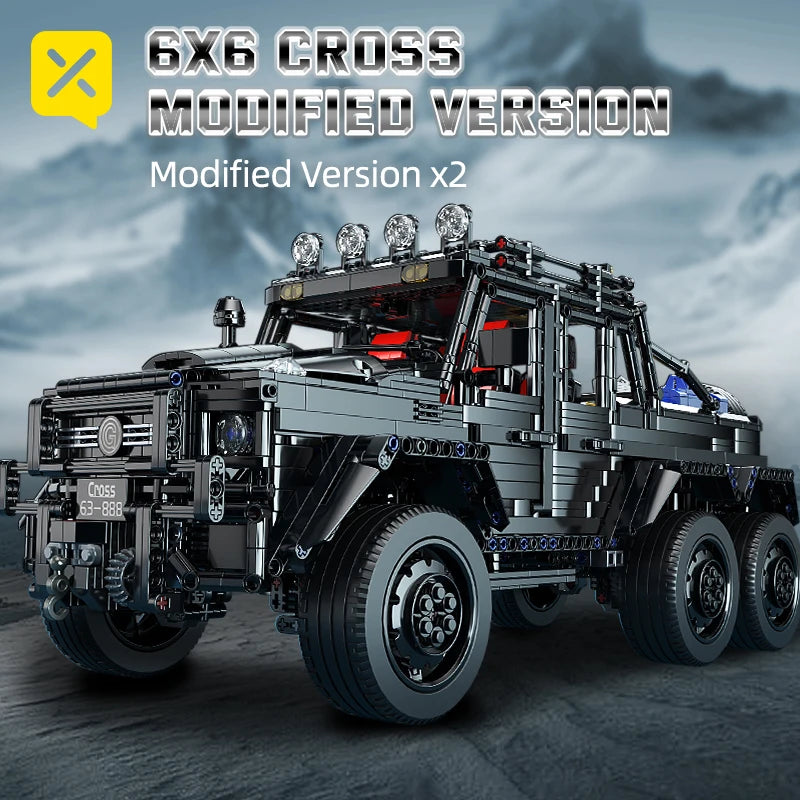 KAVOWORLD Off Road Truck Building Blocks With Suspension Gearbox
