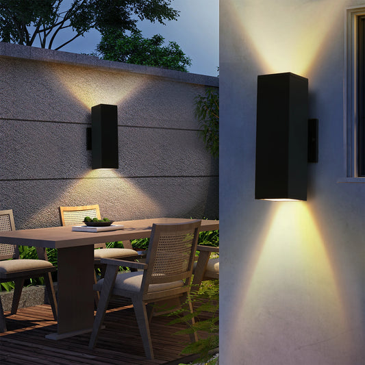 ARLGSITE 2 Pack Outdoor Wall Light IP65 Up Down GU10