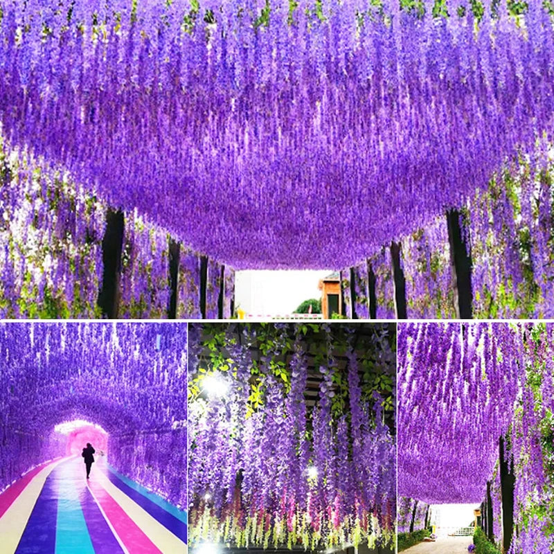 Guangdong Artificial Wisteria Garland for Wedding and Home Decor