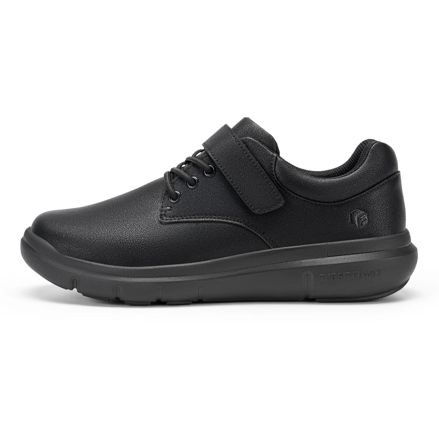 FitVille Men Wide Width Leather Orthopedic Diabetic Bunion Walking Shoes