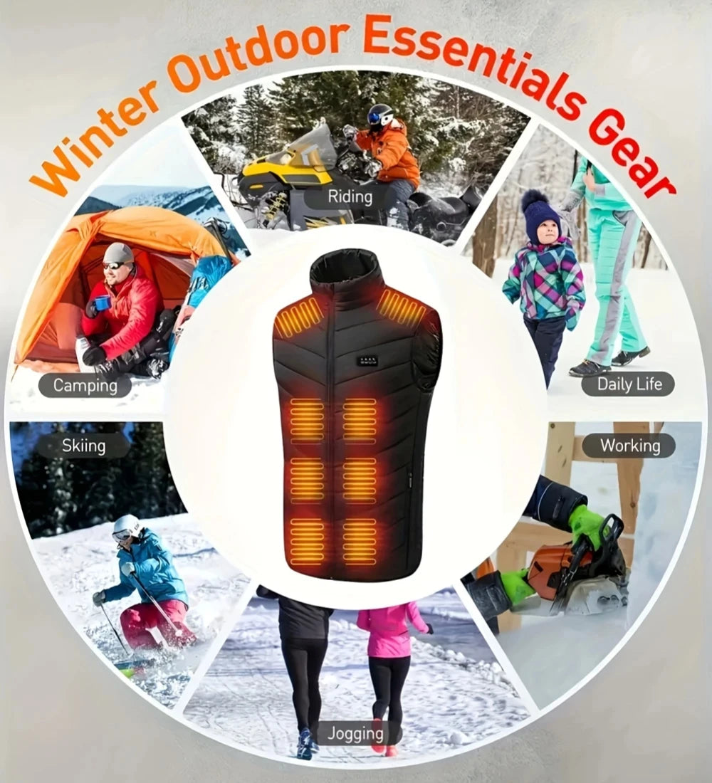 XIAOTREECN Heated Vest for Men and Women USB Thermal Jacket
